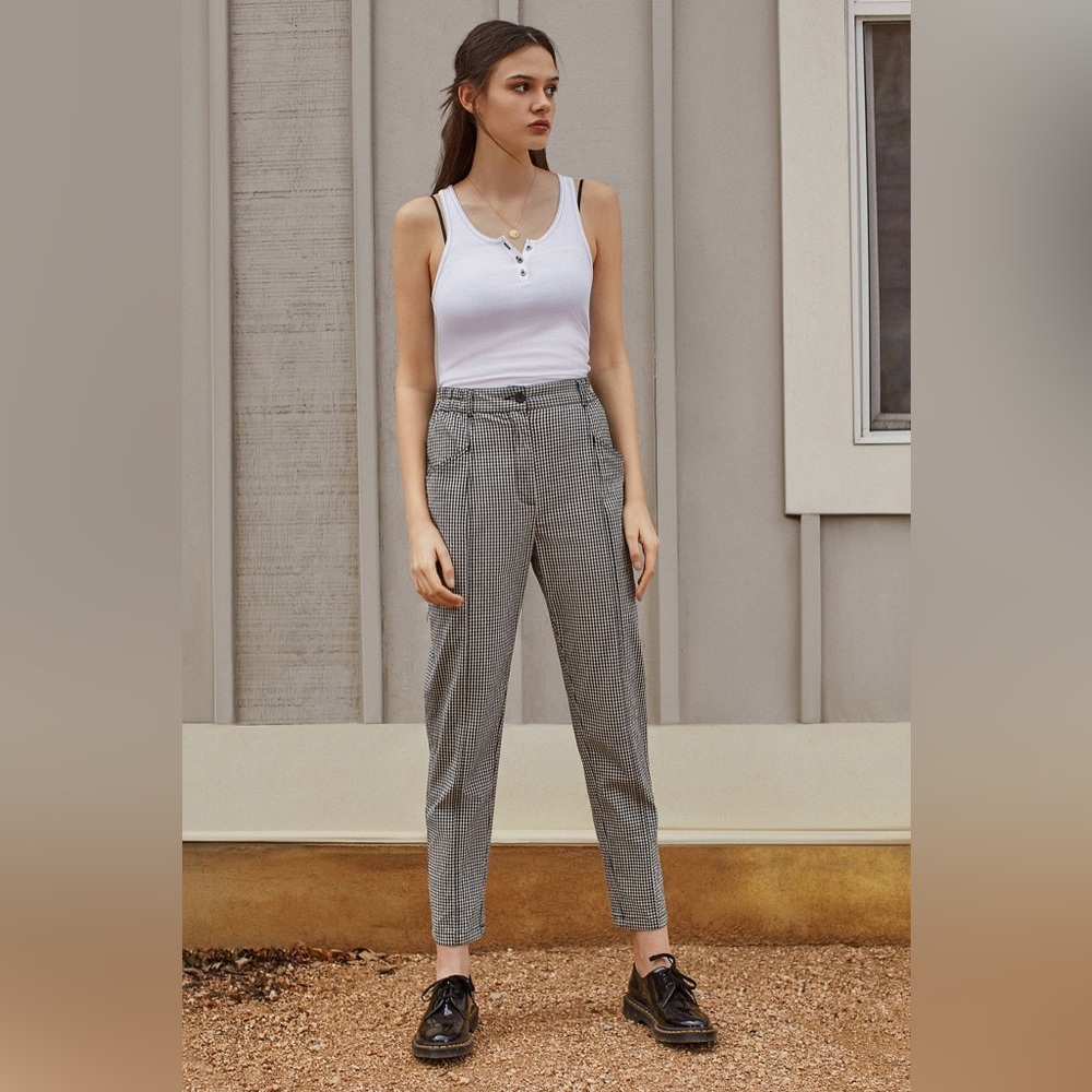 BDG Checkered Mom Pant by Urban Outfitters